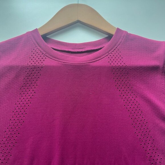 Lululemon Short Sleeve Shirt Regal Plum Size 2 - Picture 4 of 5